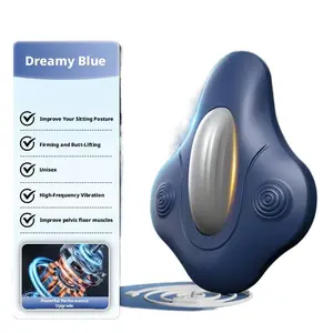 Rechargeable Pelvic Floor Muscle Trainer Massager, Portable Long Battery Life Kegel Exercise Device for Men & Women, Relax Tight Pelvic Muscles, Sit-Down Design At-Home Pelvic Support Training Equipment