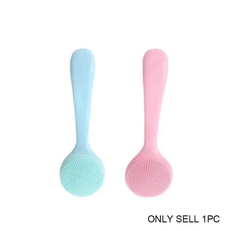 Silicone Facial Brush, Manual Cleansing Tool, Gentle on Skin, Exfoliating Face Wash for Women, Soft and Effective Skincare Product