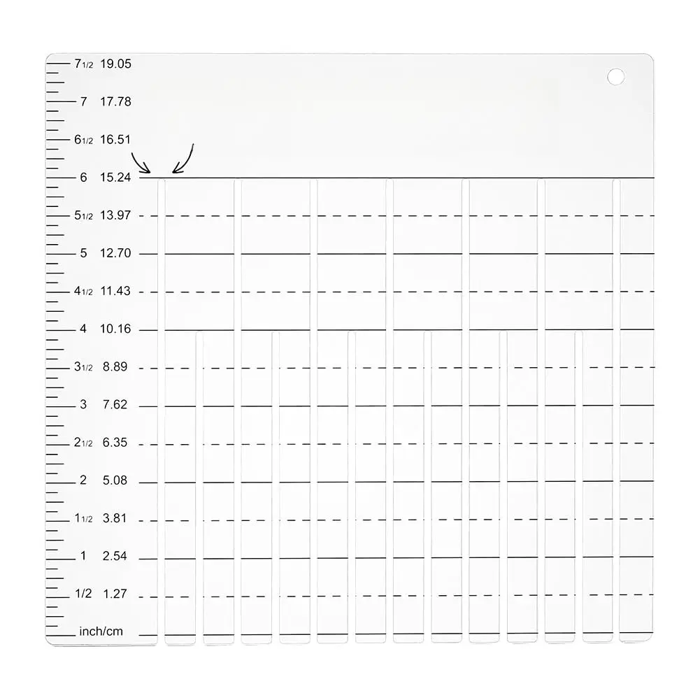 Quilting Template Ruler, Tie Blanket Ruler Template, Rectangle Template Quilt Supplies for  Patterns, Sewing, Blanket Making