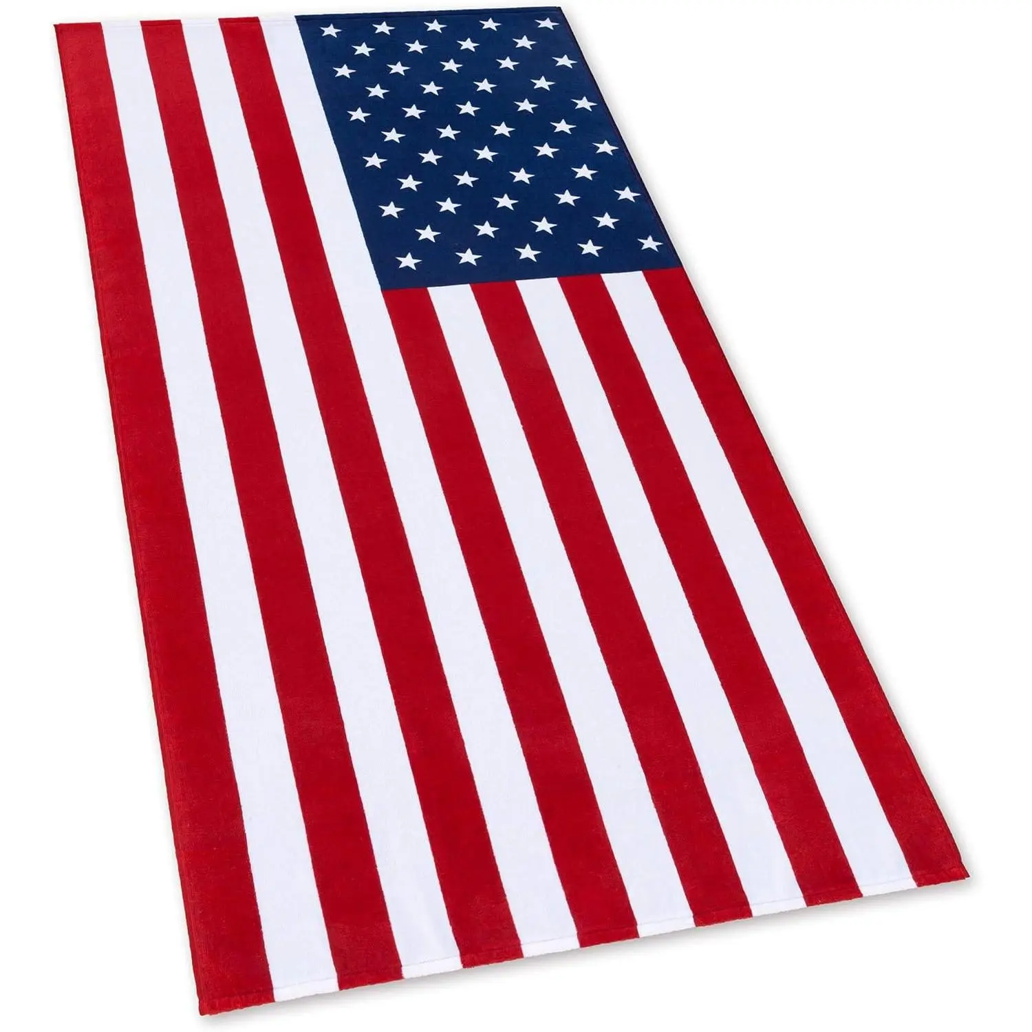 Microfiber Cotton Beach Towel & Picnic Mat, 30x60 in, USA Patriot American Flag Themed, Single-Sided Printing, Quick-Dry, Do Not Bleach, Lightweight Home Bathroom Towel, Lightweight Soft Towel