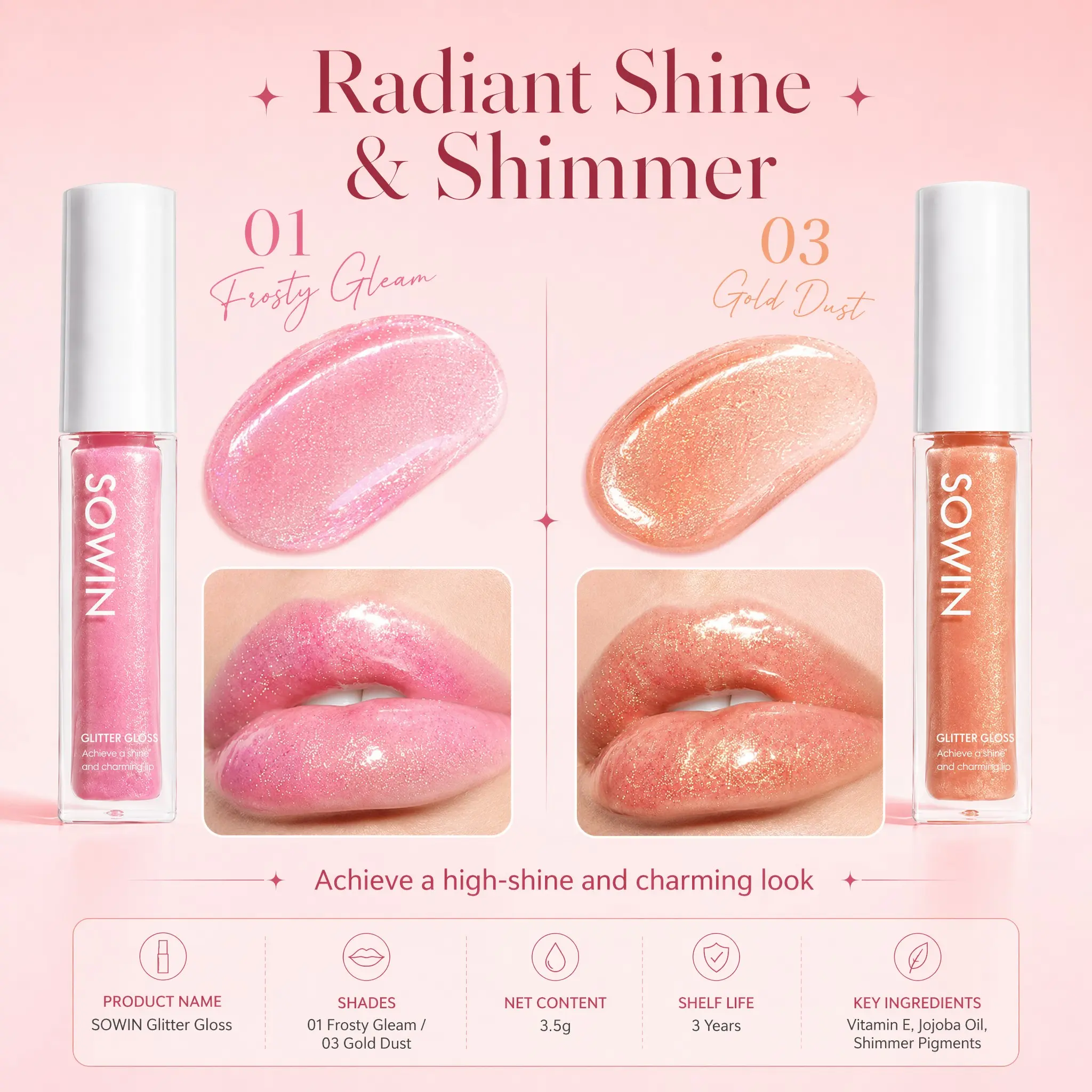 juicy lip balm - buildable coverage & a glossy balm finish Glowing Lips Suitable for All Occasions Lip Makeup, Girls & Women Makeup Accessories