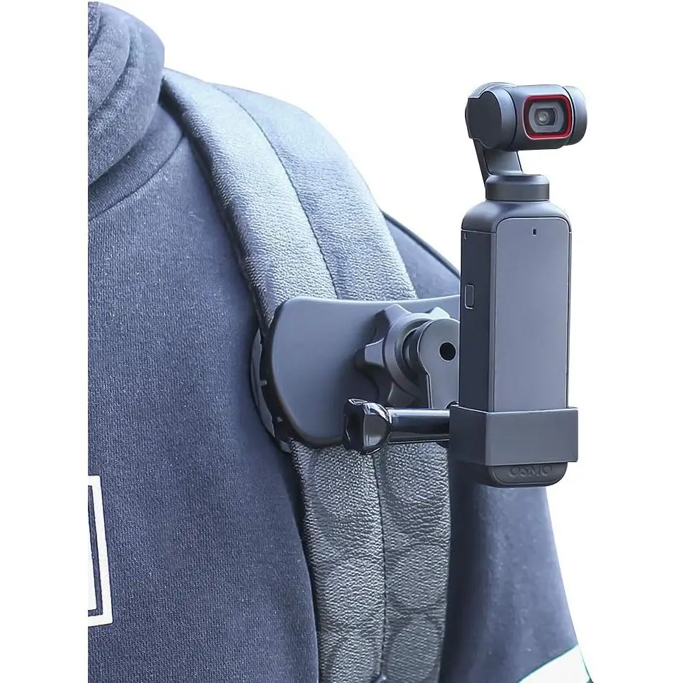 360-Degree Rotation Camera Digital Backpack Strap Mount with Quick Clip, Expand Frame, Electronics Accessories Compatible with DJI Osmo Pocket, Osmo Pocket 2 Cameras & Smartphones
