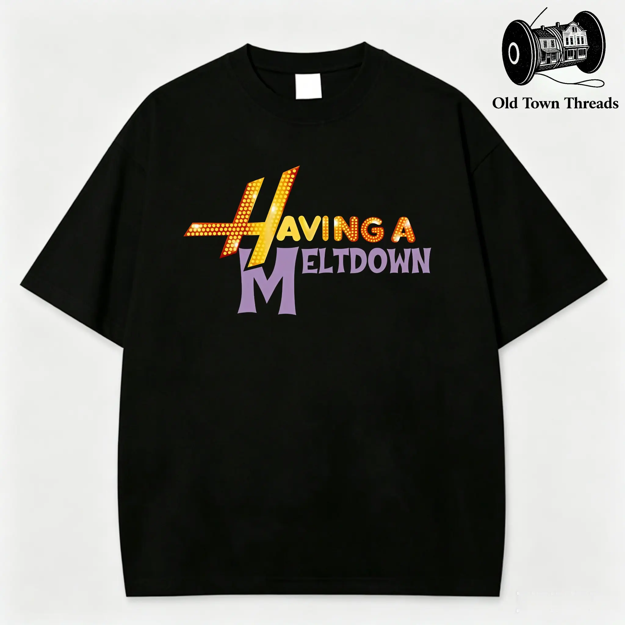 100% Cotton T-Shirt Having A Meltdown Retro Typography Design Funny Quote Gift Having a Meltdown Hannah Montana Shirt,Vintage 90s Hannah Montana Logo Tee, Mental Health Humor T-Shirt Sarcastic Meme Tee