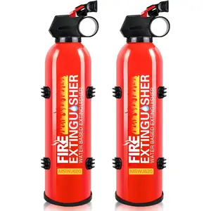 2 Pack Fire Extinguisher for Home with Wall Mount - 620ml Portable Fire Extinguisher for Car Vehicle Boat House Kitchen, Water-Based Fire Extinguisher for A, B, C, K Fire