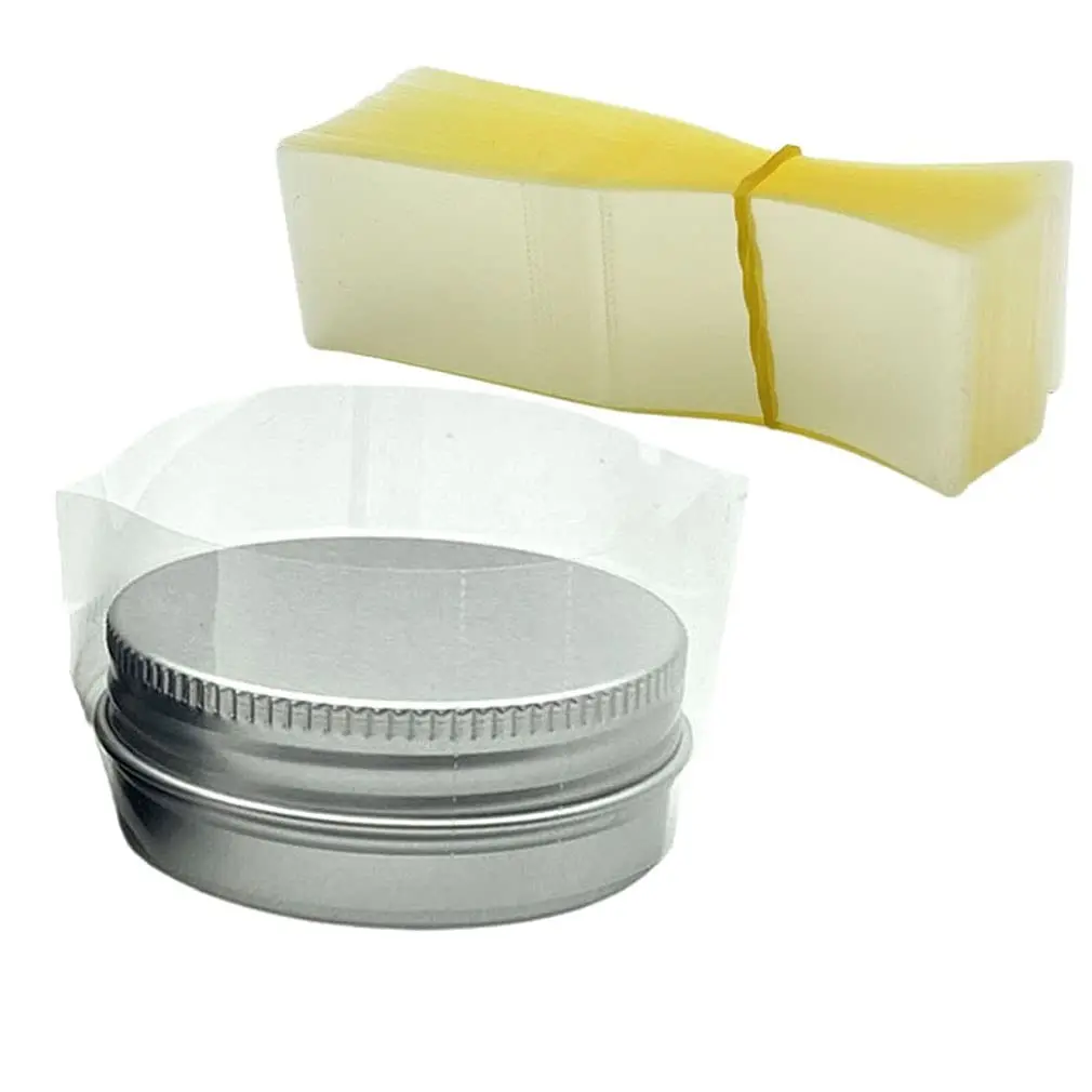 200Pcs Heat Shrink Wrap Film, Round Wrap Band for 30g/1oz Aluminum Jar Tin, Shrinks Easily, Professional-Looking Product Enhancement, Heat Shrink Film