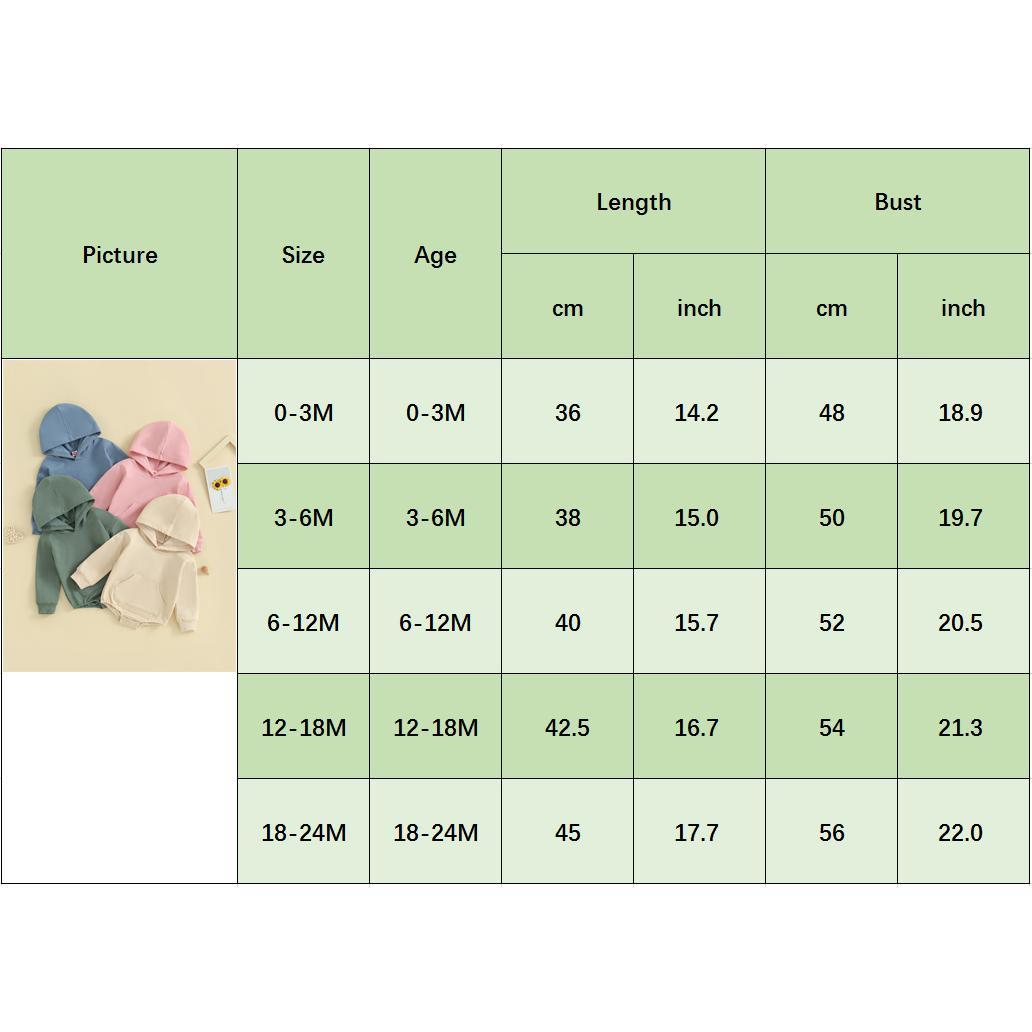 Baby Hooded Romper Long Sleeve Front Pocket Solid Color Bodysuit Newborn Playsuit