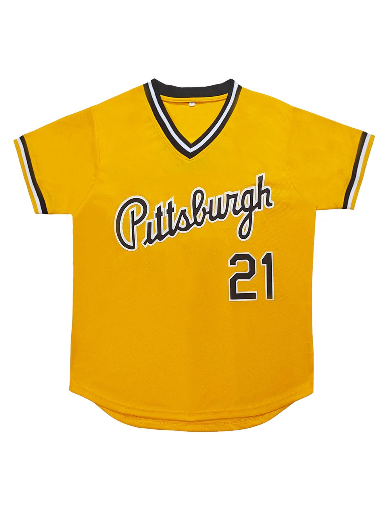 Men's Letter & Number Embroidered Baseball Jersey, Casual Breathable Short Sleeve Baseball Top for Training Competition Party, Mens Sportswear for Spring & Fall