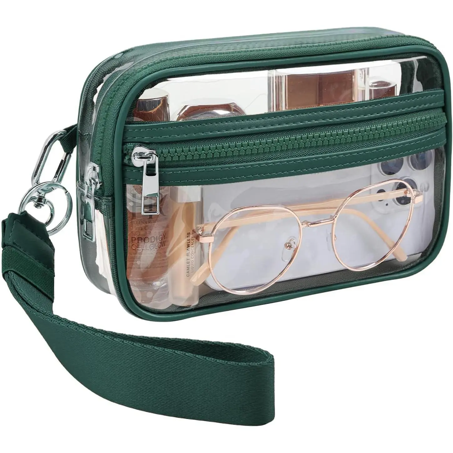 Clear Wristlet Stadium Approved Clear Bag Wallet Transparent Purse for Concerts  Events