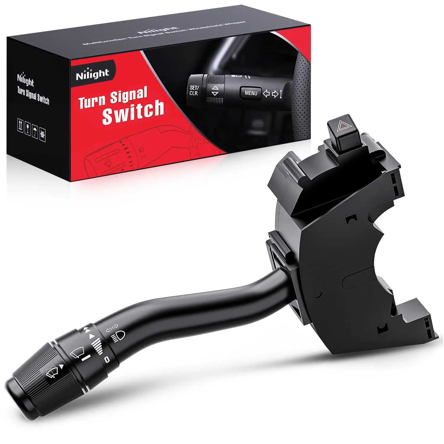 Nilight PP OE-Matched Plug-and-Play Multifunction Wipers & Lights Turn Signal Windshield Wiper Replacement Lever Switch for 1997-1998 Ford F150,F250,E150,E250,E350 Econoline,1997 F350,1999-2004 F250,F350 Super Duty