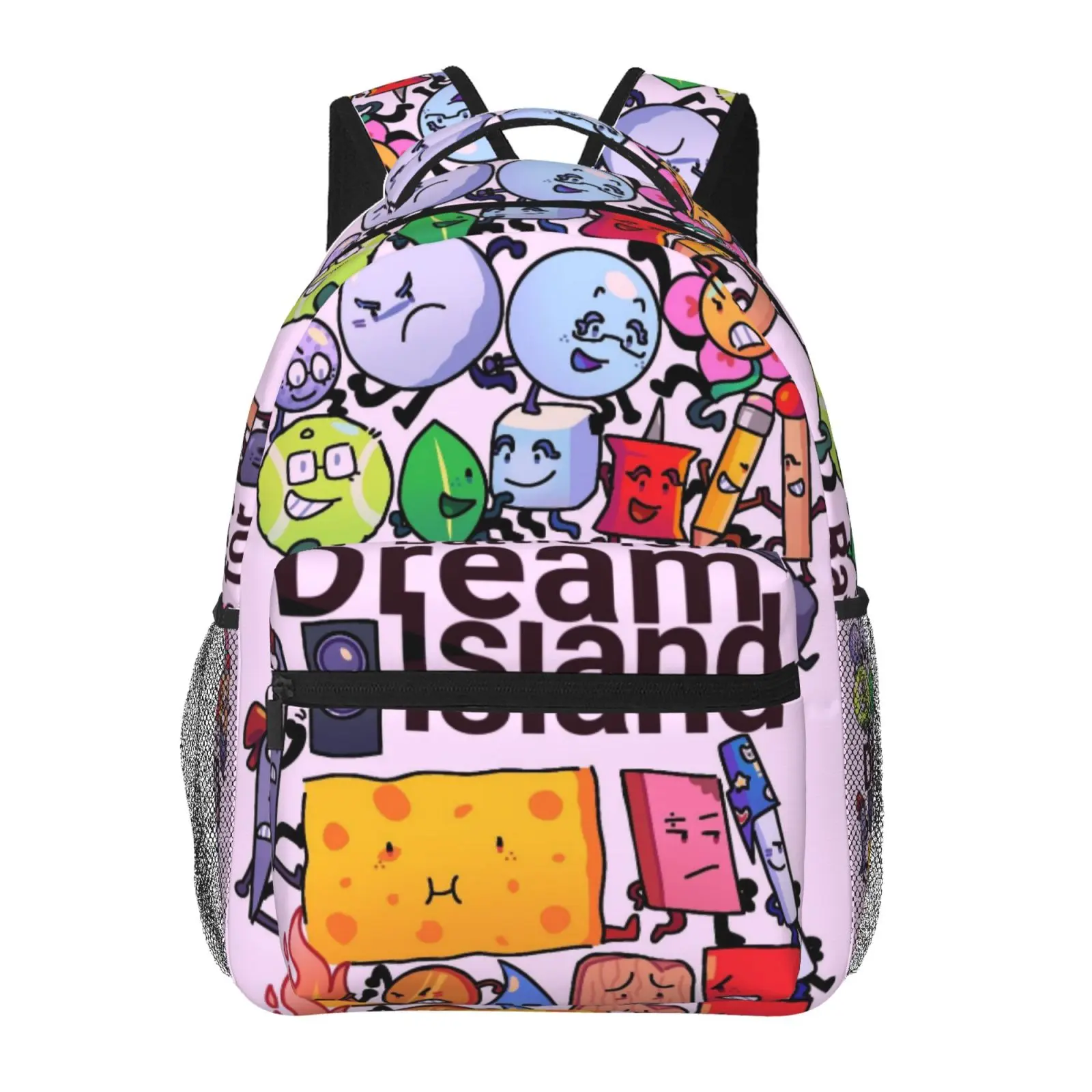 Kids backpack, Battle For Dream Island School bag, Cute Cartoon Backpacks for girls boys, Adjustable Straps Bookbag for Office Travel Bag