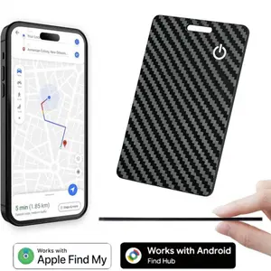 Find My & Android Find Hub Compatible Slim Tracker Card | Anti-Lost, Rechargeable, Waterproof