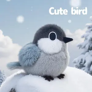 11cm Cartoon Funny Bird Series Plush Toys Soft Cute Jungle Titmouse Stuffed Animals Perfect Birthday Gifts for Kids Girls Boys