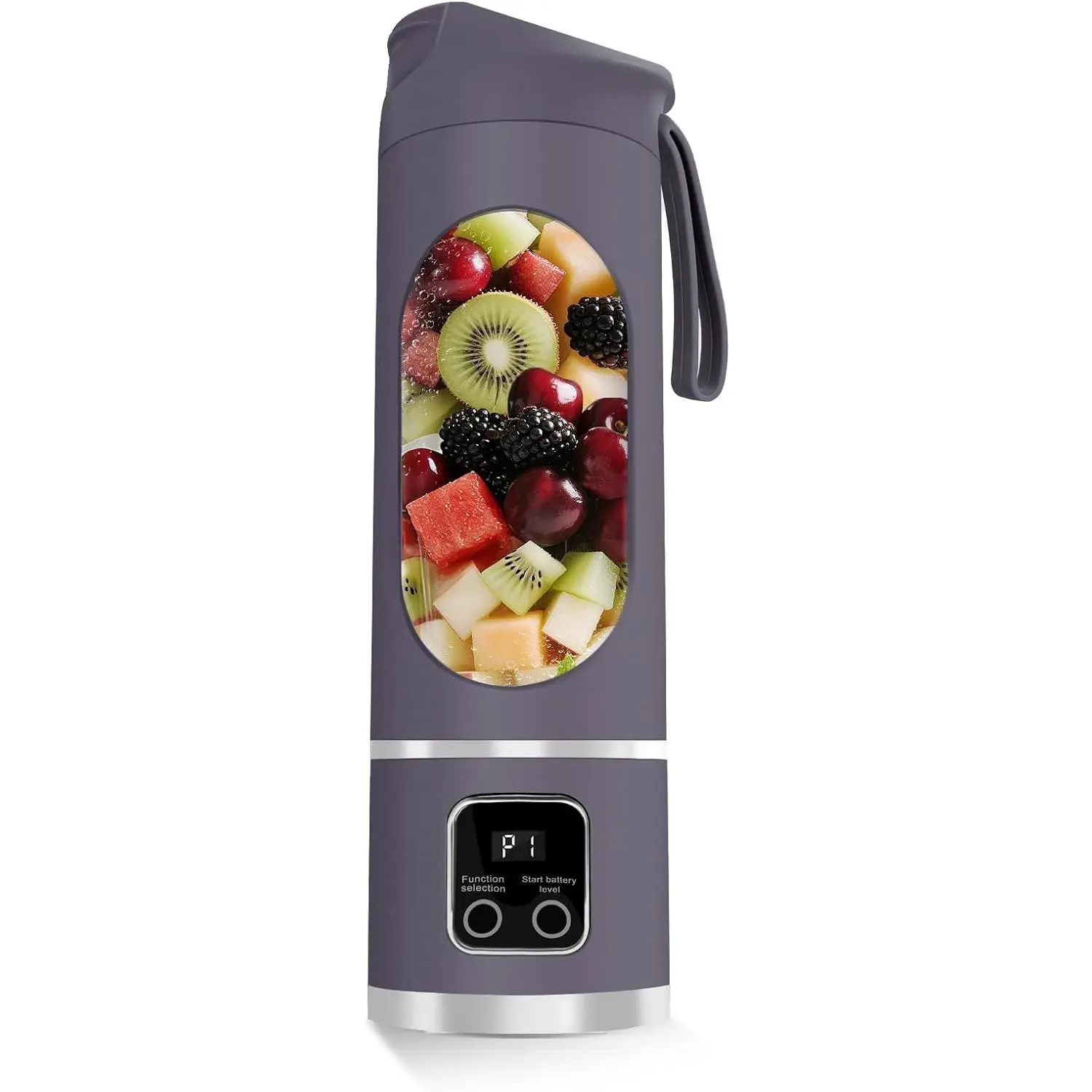 Portable Blender for Smoothies, 500ML USB Rechargeable Juicer Cup (Purple) | 12-Blade Personal Smoothie Blender, Mini Mixer for Protein Shakes, Travel, Gym, Office and HomeGift