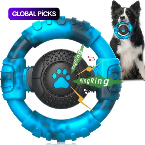 Durable Dog Chewing Toy, Sound-Producing Steering Wheel, Nylon Rubber Puppy Teething Stick, Long-Lasting Pet Accessories #GLOBAL PICKS