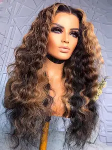 26-Inch Curly Lace Front Wig, Medium Length, 180% Density, Heat Resistant, Soft No-Adhesive, Glueless Wig, Daily Wear, All Seasons, Glueless Lace Wigs