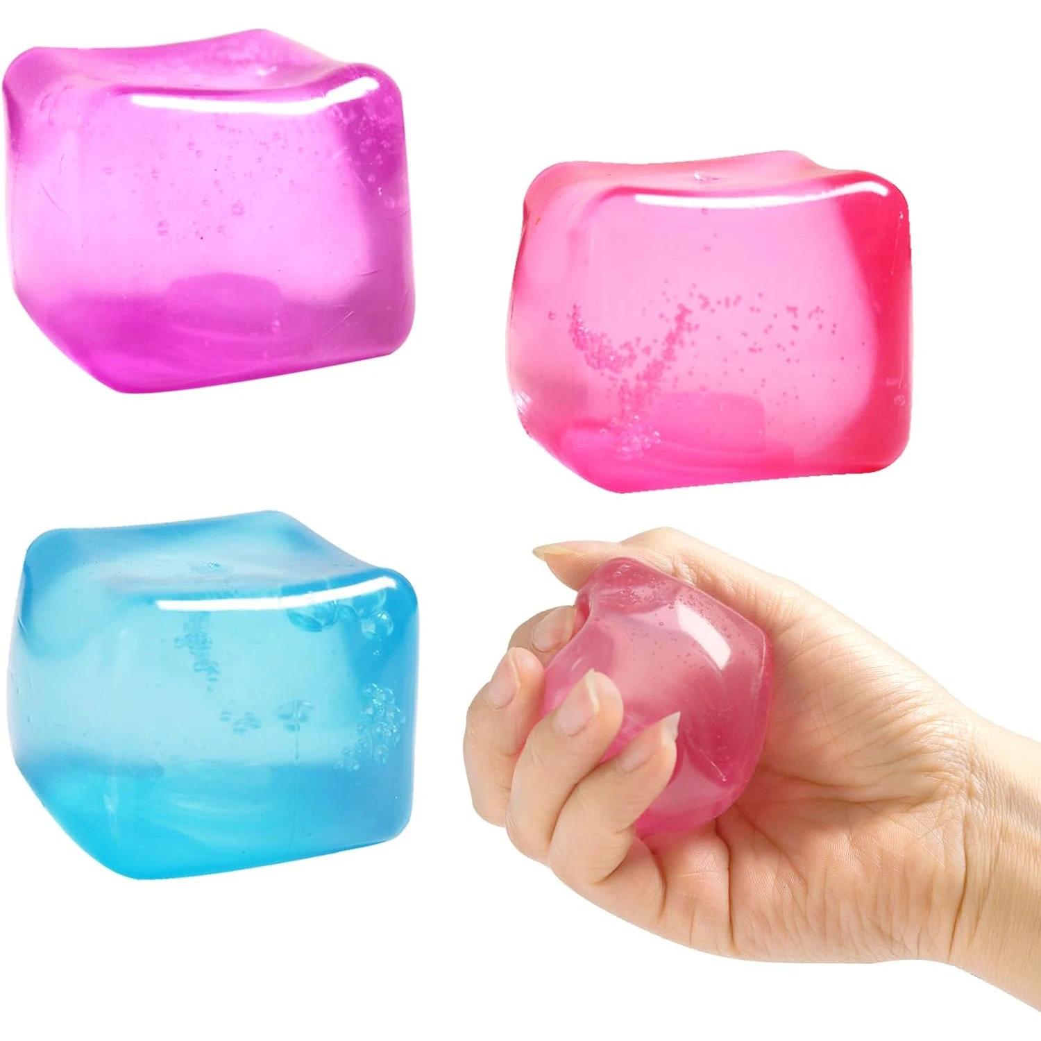 High Density Gel Ice Cube Square Decompression Vent Toy Squishy Stress Ball Squeeze Toys Stress Relief Sensory Toy squeeze toys