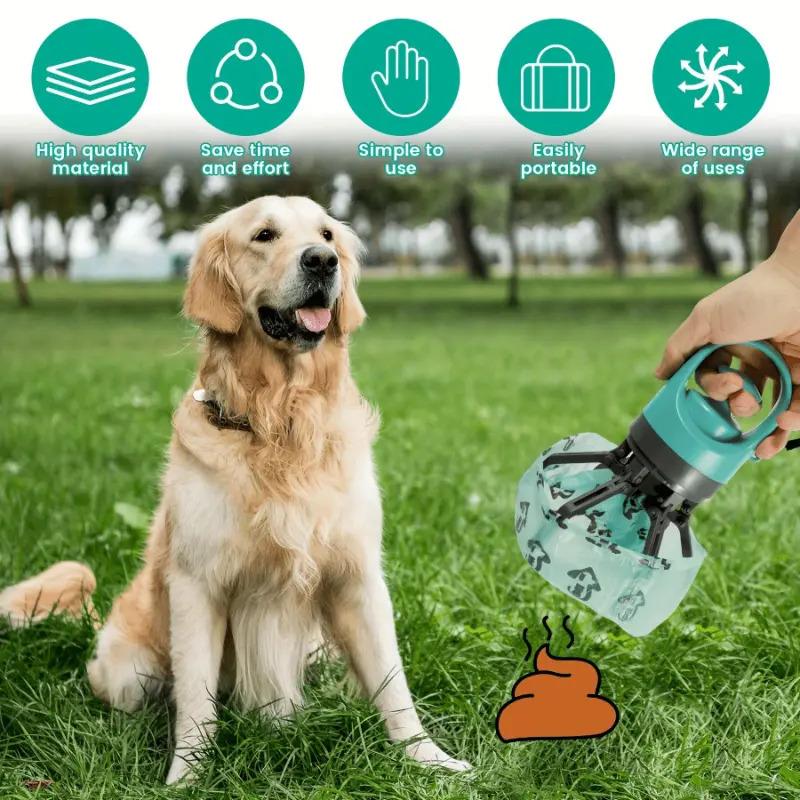 Portable Pet Poop Scooper, 1 Count Dog Waste Bag Holder, Pet Waste Bag Dispenser, Outdoor Dog Poop Scooper, Pet Supplies