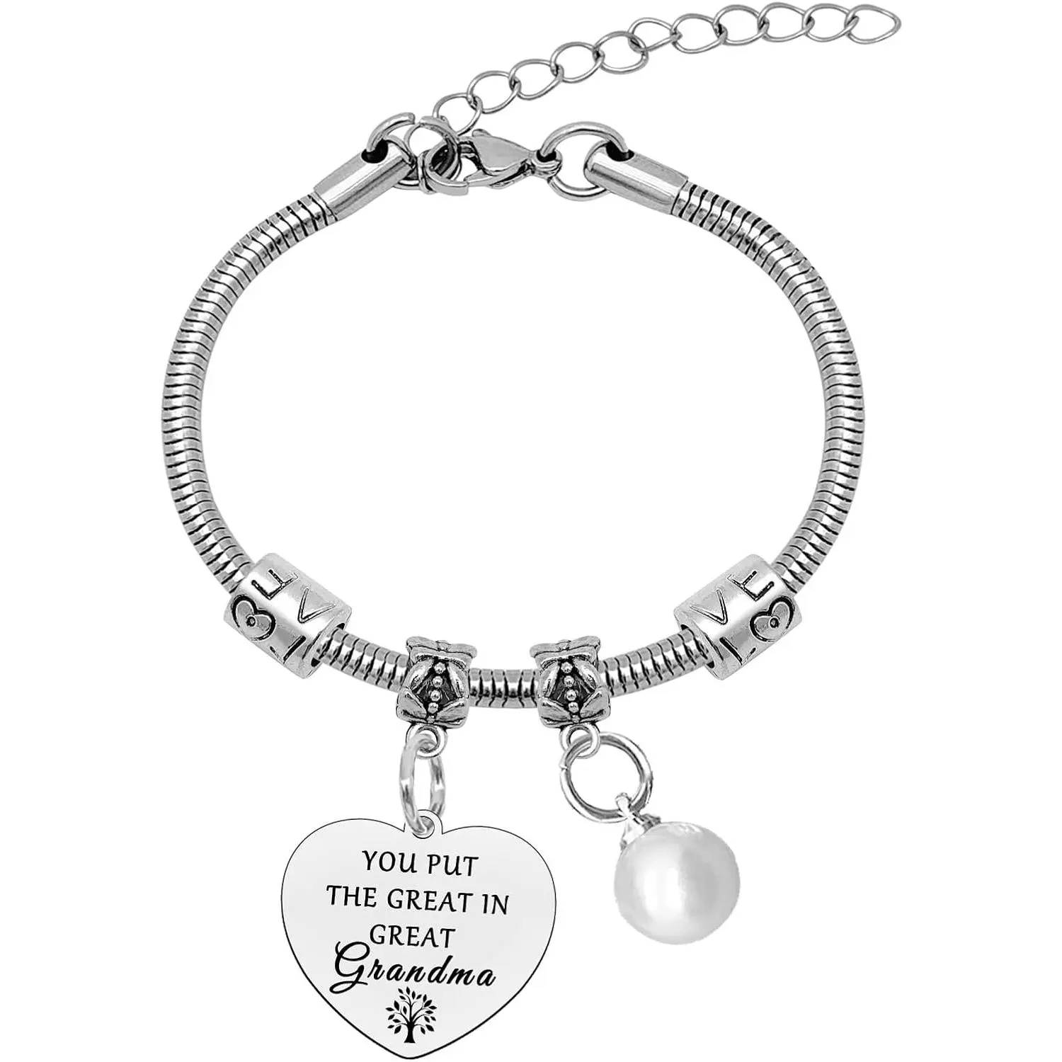 Grandma Gifts Bracelet for Women  Grandma Birthday Gifts  Day  for Grandmother Bracelet from Granddaughter Grandson Nana