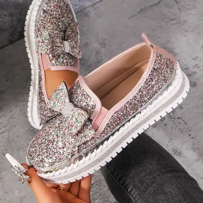 Platform Slip Womens Sparkle Slip On Sneakers Steve Madden Women's