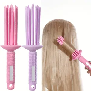 Round Curling Brush, Hairbrush, Volumizing Curling Comb, Round Curling Rod, Hair Styling Tool, Natural Voluminous Curls, Suitable for Hair Salons, Home, And Personal Hair Care