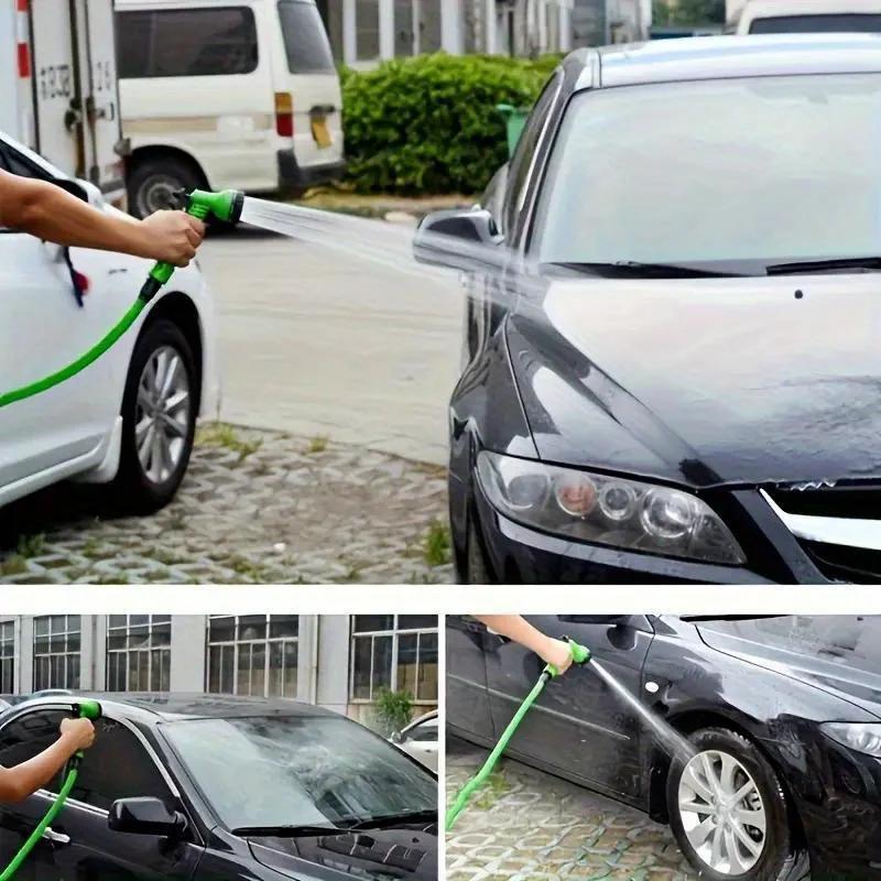 Hose Household High Pressure Watering and Car Washing Gun,Multifunctional Car Nozzle Shrink Hose Used in Garden Spray Gun Tool