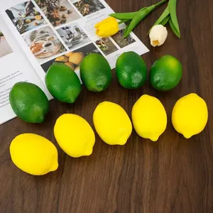5pcs Realistic Lemon Lime Models, Ultra-Realistic Home Decor, Photo Props, Photography Backdrop, Perfect for Aesthetic Shots