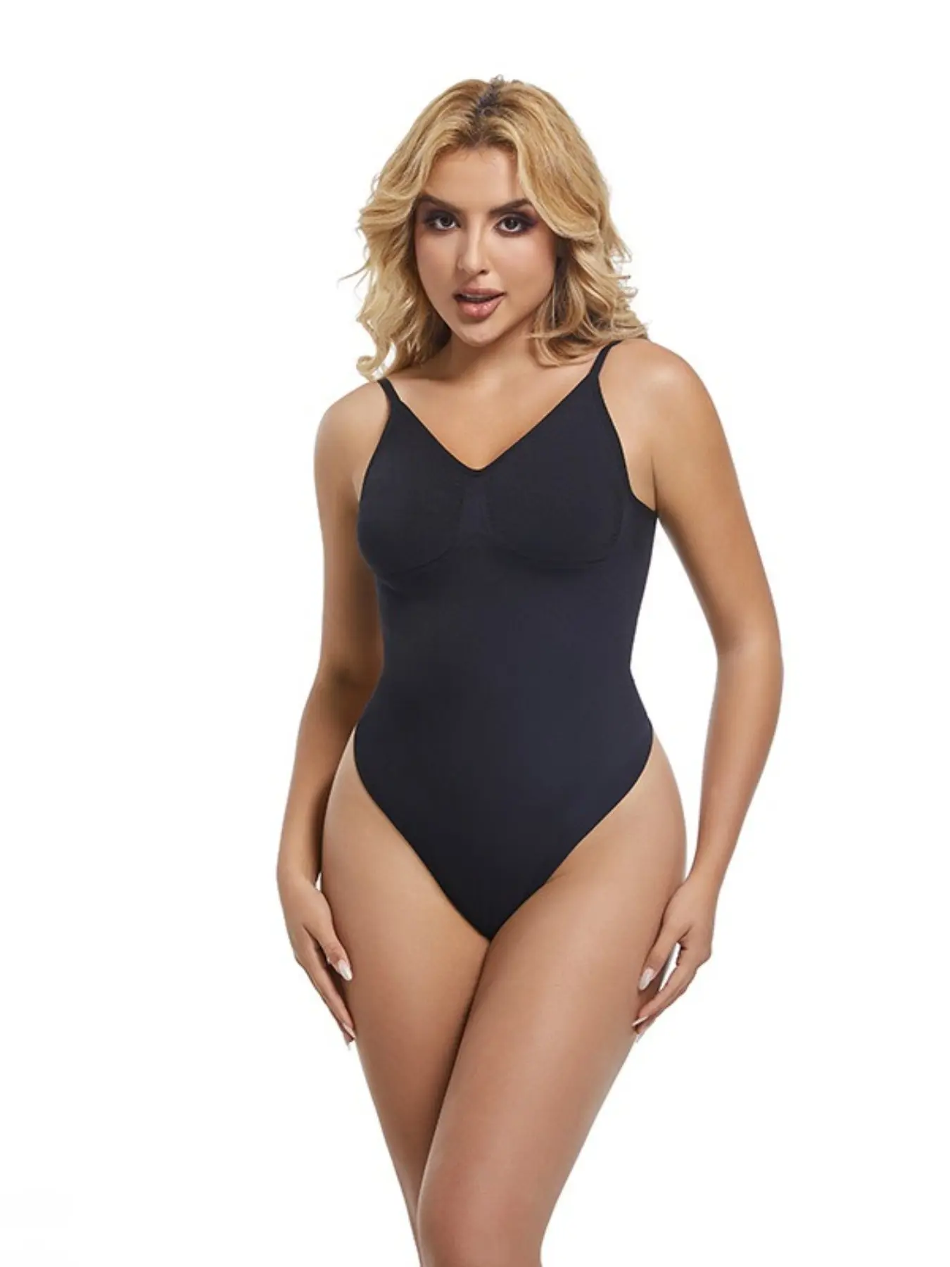 Slim Lance Seamless No-Roll Shapewear Bodysuit – Full Body Sculpting, Tummy Waist Thigh Control, Invisible Under Outfits, S-XXXL