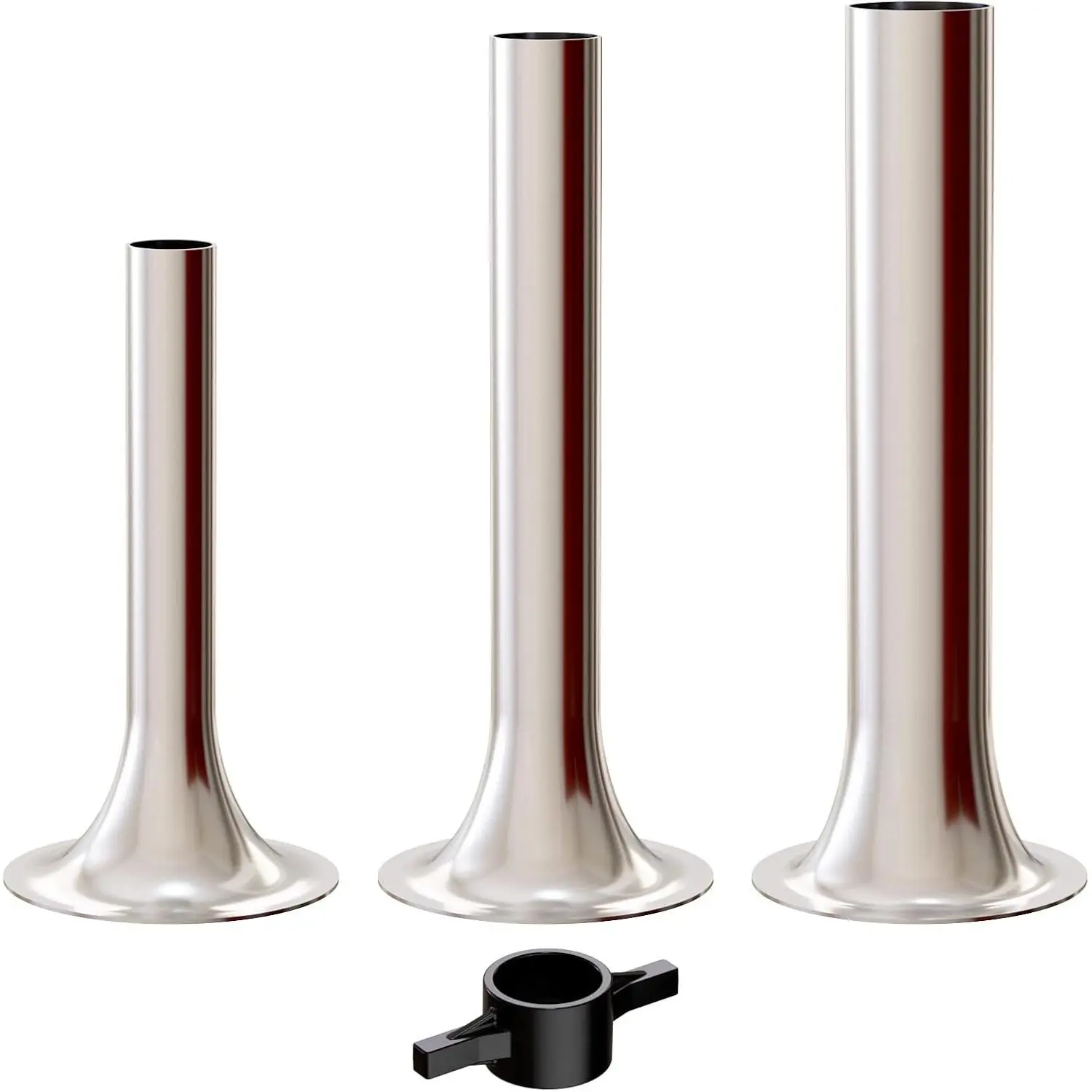 Sausage Stuffer Kit for KitchenAid plastic FGA Food Grinder Attachment, For Kitchen Aid Sausage Attachment, 3 Stainless Steel Stuffing Tubes Plus 1 Retainer Ring