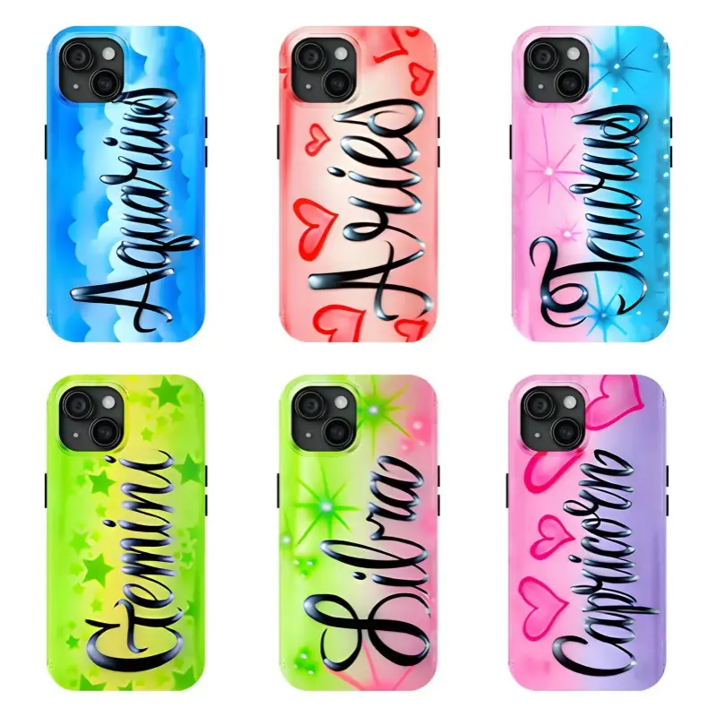 Zodiac Sign Phone Case Aquarius Gemini And More Glossy Phone Case,for iPhone 17 16 15 14 13 12 11 Plus Pro Max and for Samsung S21 S22 S23 S24 S25 S26 Fe/Plus/Ultra,The Best Gift for Yourself, Partner,Friends, and Family, Phone Accessories