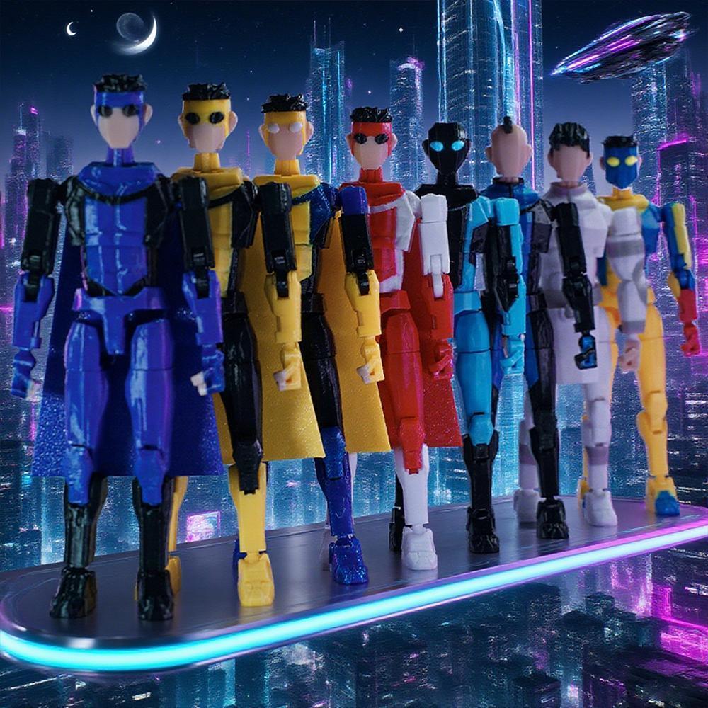 3D Printed Invincible Toys Action Figures Anime Model Lucky Dummy 13 Superheroes Mark Thragg Multi-Jointed Toy Ornaments Gifts 3D Printed Invincible Toys Action Figures Anime Model Lucky Dummy 13 Superheroes Mark Thragg Multi-Jointed Toy Ornaments Gifts