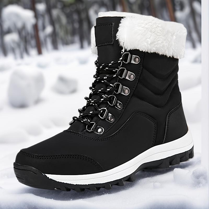 Thermal Lined Winter Hiking Shoes for Women Windproof Anti Slip Snow Boots Warm Outdoor Sports Shoes Casual Fall Winter Waterproof Boots