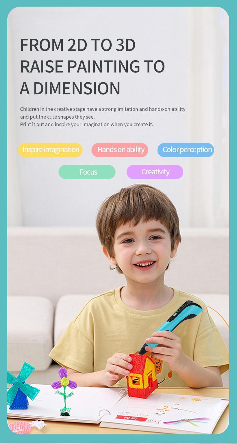 Children's gifts, children's toys Colorful USB-C Charging 3D Printing Pen - Third Generation Professional 3D Pen for Kids - Latest Upgraded Version with Stable Design for Puzzle & DIY Drawing Children's gifts, children's toys Colorful USB-C Charging 3D Printing Pen - Third Generation Professional 3D Pen for Kids - Latest Upgraded Version with Stable Design for Puzzle & DIY Drawing