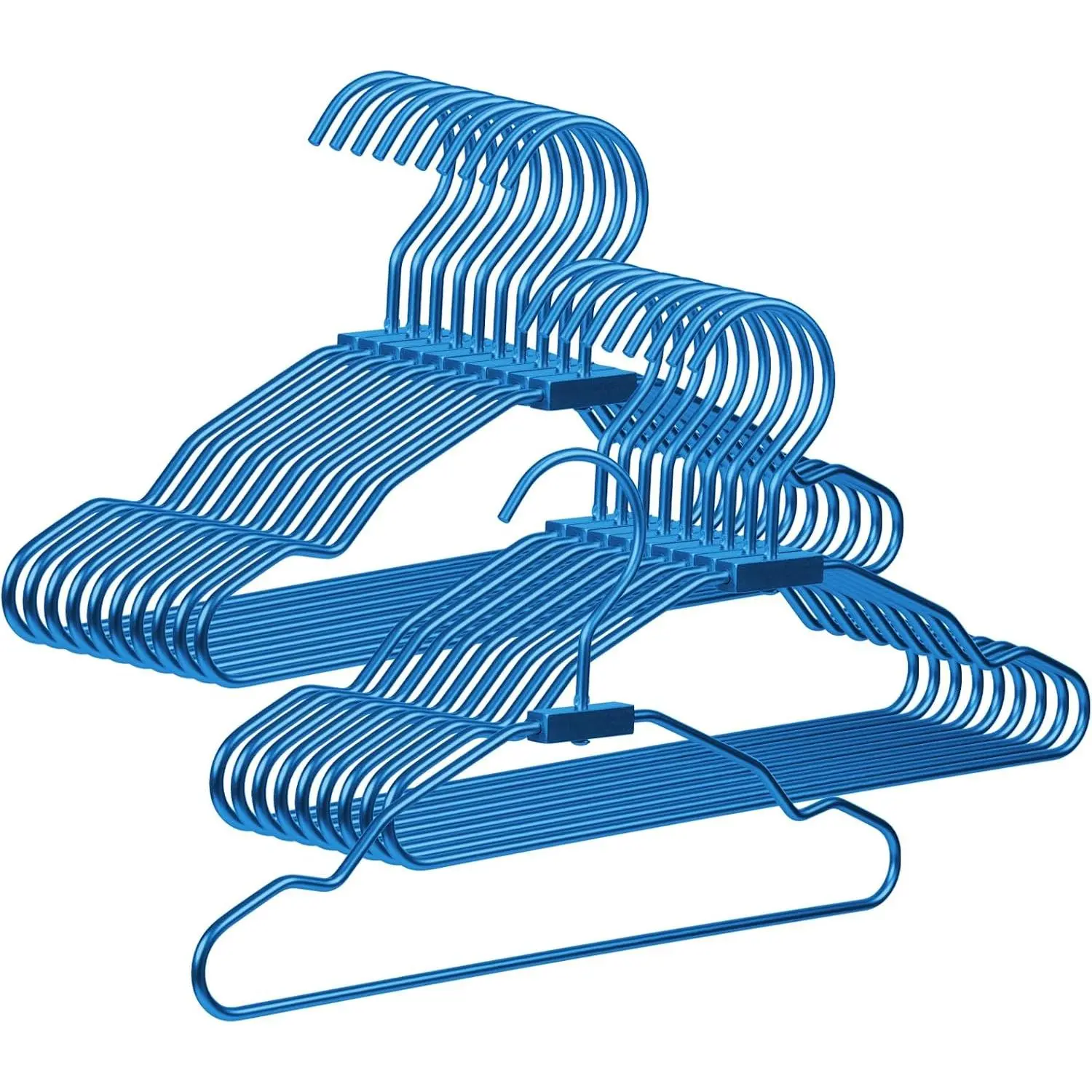Blue  Hangers, 20 Pack  Hanger,12.6 Inch   Hangers, Sturdy Metal  Clothes Hangers for Wardrobe, Space-Saving  Hanger