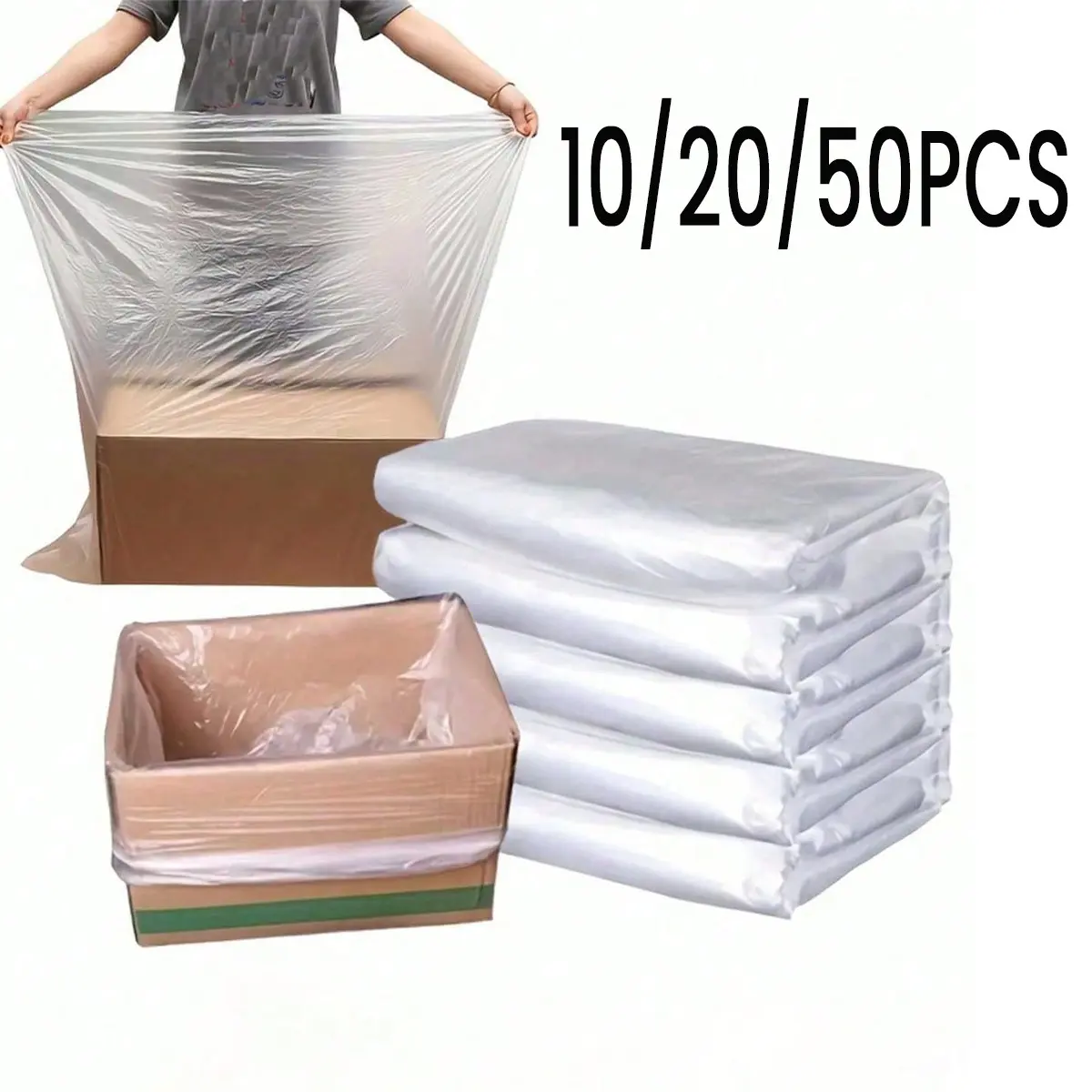 Extra Large Transparent Plastic Storage Bag, Dust-Proof and Moisture-Resistant, Ideal for Clothes, Blankets, Toys, Bedding, Dorm Essentials