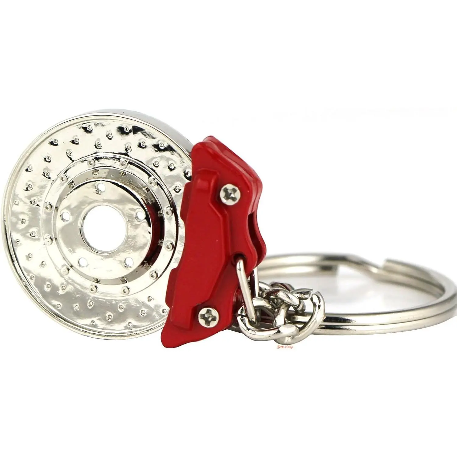 Car Disc Brake Keychain with Spinning Rotor, Stylish Durable Auto Part Key Ring – Cool EDC Keychain for Men, Mechanic & Car Guy Gift, Y2K Streetwear Accessory