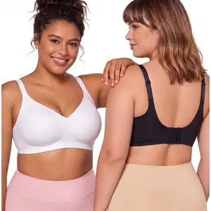 CORLIX T-Shirt Jelly Bra Smooth Minimalist Yarn Jelly Bra Wireless No Underwire Wirefree Push Up Minimizer Seamless Full Coverage Bra, Adjustable Straps Soft Fit Supportive All Day Wear Basic Lady Wireless Underwear