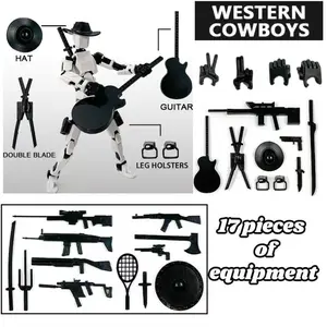 Cowboy T13 Action Figure Set, Titan 13 Realistic Doll, Full Joint Movement, Stop Motion Animation, Perfect Gift for Game Enthusiasts