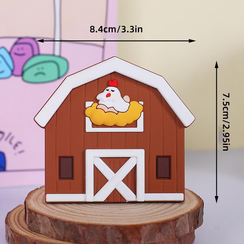 Farm Animal Cake Topper Cow ,Pig, Mountain Cattle, Chick Cake Decorations for Baby Shower Kids Happy 1st Birthday Party Supplies