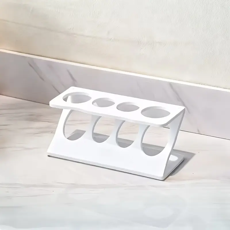 Multi-Functional Bathroom Shelf with Toothbrush Holder, Drainage Storage Rack for Bathroom and Kitchen Countertops, Stylish and Practical