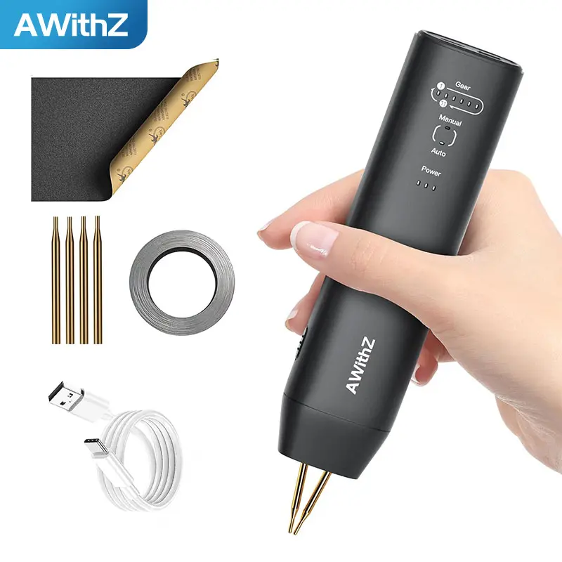 Awithz H1 Mini Handheld Spot Welder, Portable DIY Spot Welding Pen, Portable Welding Machine, 18650 Battery Welder, Welds 0.25mm, Wireless Battery Pack Kit