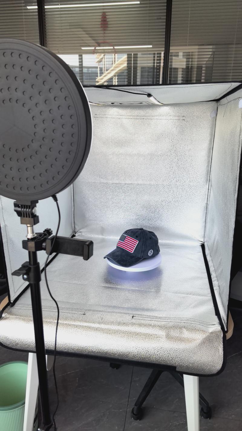 Baseball cap with American flag, pure cotton, letter embroidery, washed and distressed, curved brim, trendy new product