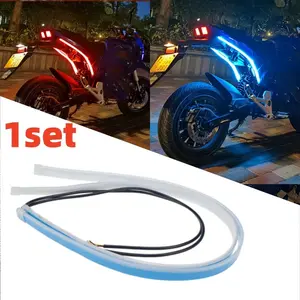 2pcs motorcycle turn signal decorative light strips flowing lights car lane changing light strips, LED daytime running lights, LED Bar Light, Car Light Embellishments, Auto Decorative Light