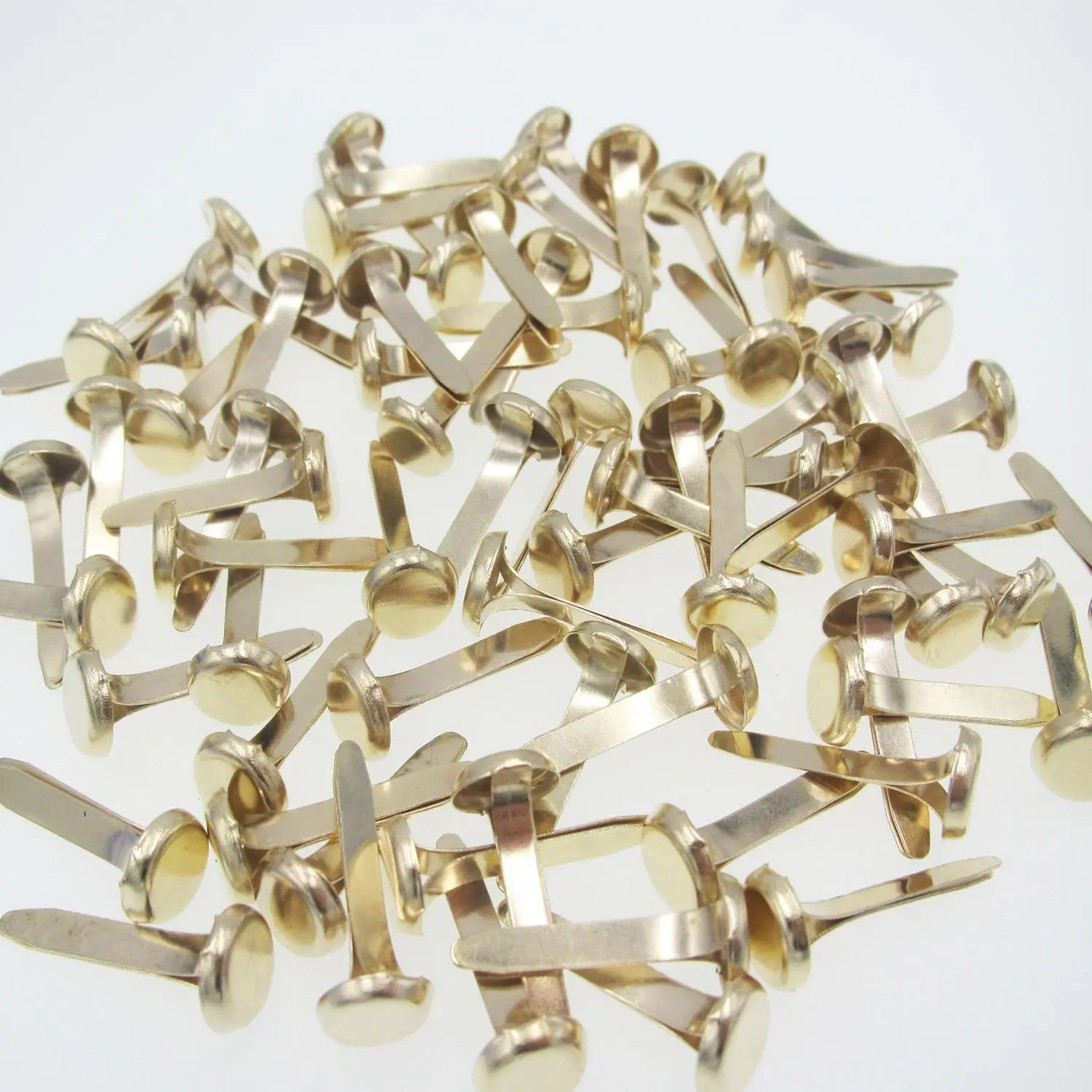 100pcs Brads Fastener, Brass Paper Fastener, Metal Fastener, Round Pastel Brad For Scrapbooking Crafts DIY Project