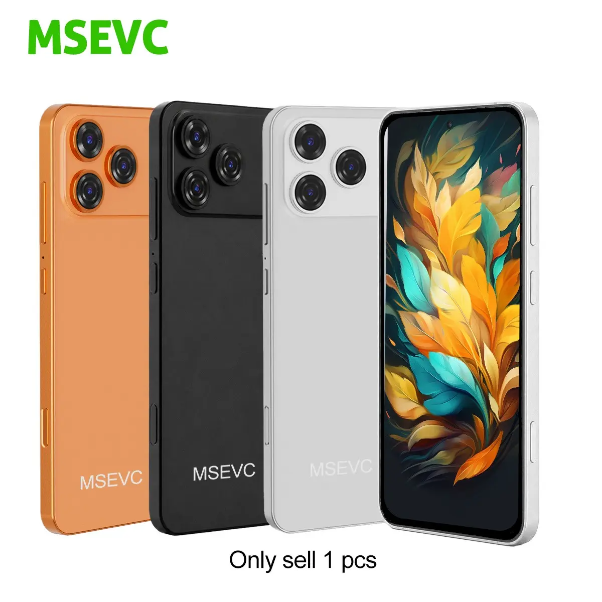 Msevc i17 Smartphone, 6.56-Inch HD Screen, Portable 4g Dual Sim, Android 10, 3gb RAM + 32GB Storage, Quad-Core Processor, 3100mah Battery