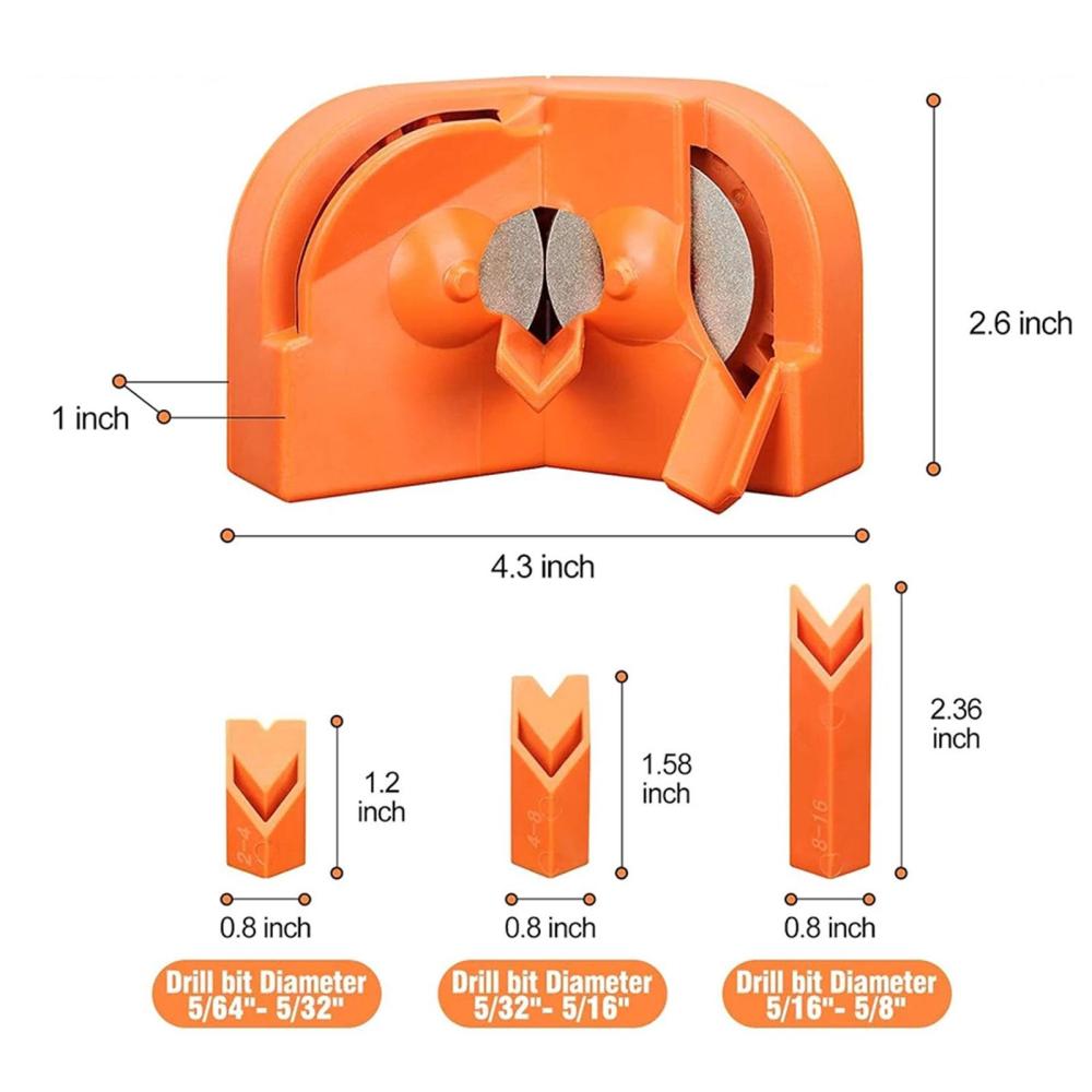 Sharpeners Drill Grinder for All Bits Cobalts High Speed Steel Hardware Power Tool