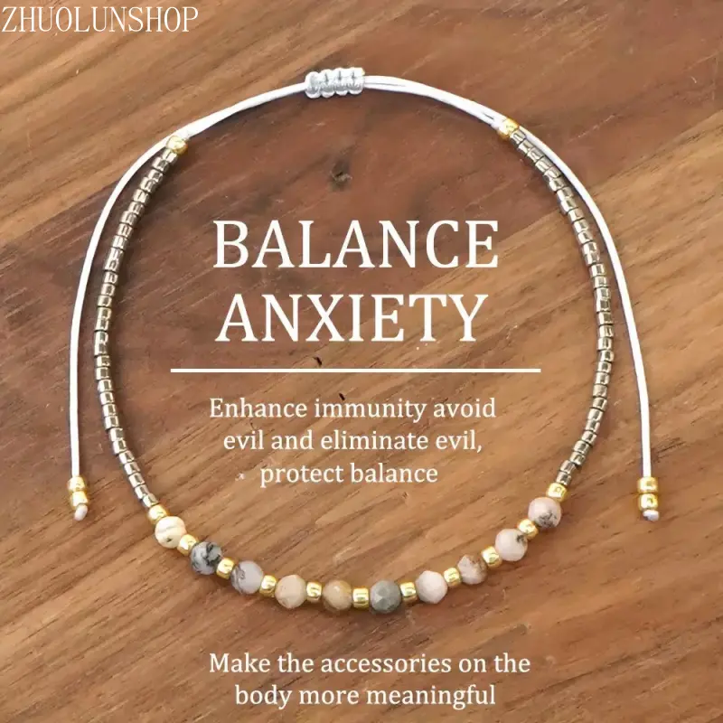 Spiritual Wrist Charm| Vintage Boho Spiritual Viral Wellness Staples, 1Pc Energy Balancing Bracelet For Anxiety Relief Immune Boost & Negative Energy Protection, Meaningful Healing Stackable Wrist Jewelry, Calming Daily Casual Decor & Unique Spiritual Gi