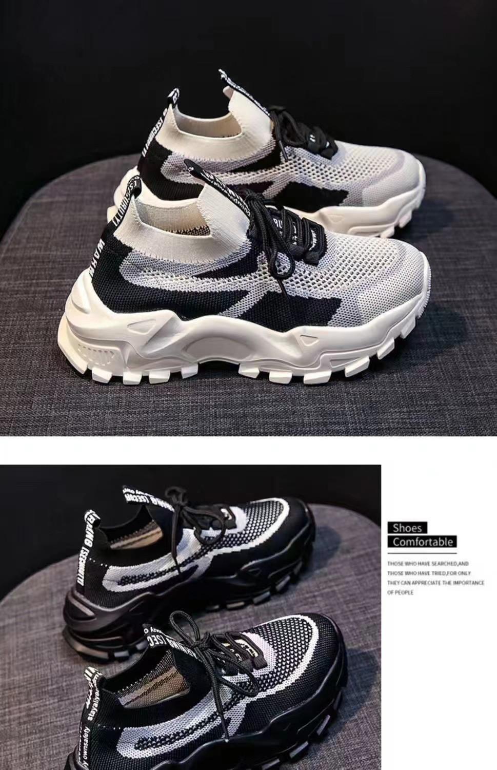 New fashion women's sports shoes, running shoes, lightweight casual shoes, non-slip soft-soled single shoes