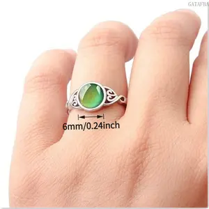 Color Changing Round Minimalist Lightweight Women Ring, Guaranteed For Daily Wear