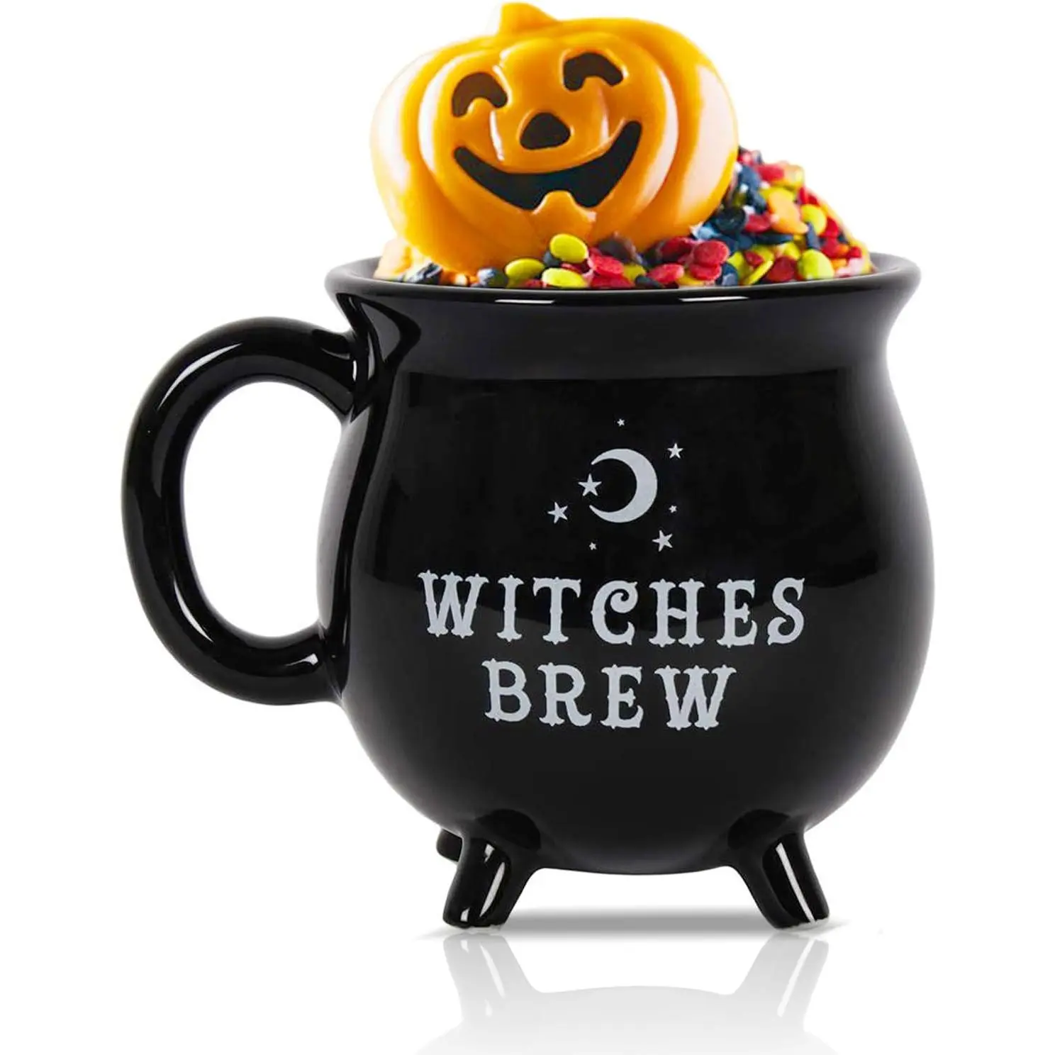 ISTOOL  Brew Cauldron Coffee Mug, 300ml/10oz Ceramic Coffee Cups, Cute Halloween Water Cups, Summer Winter Drinkware, Birthday Halloween Gifts