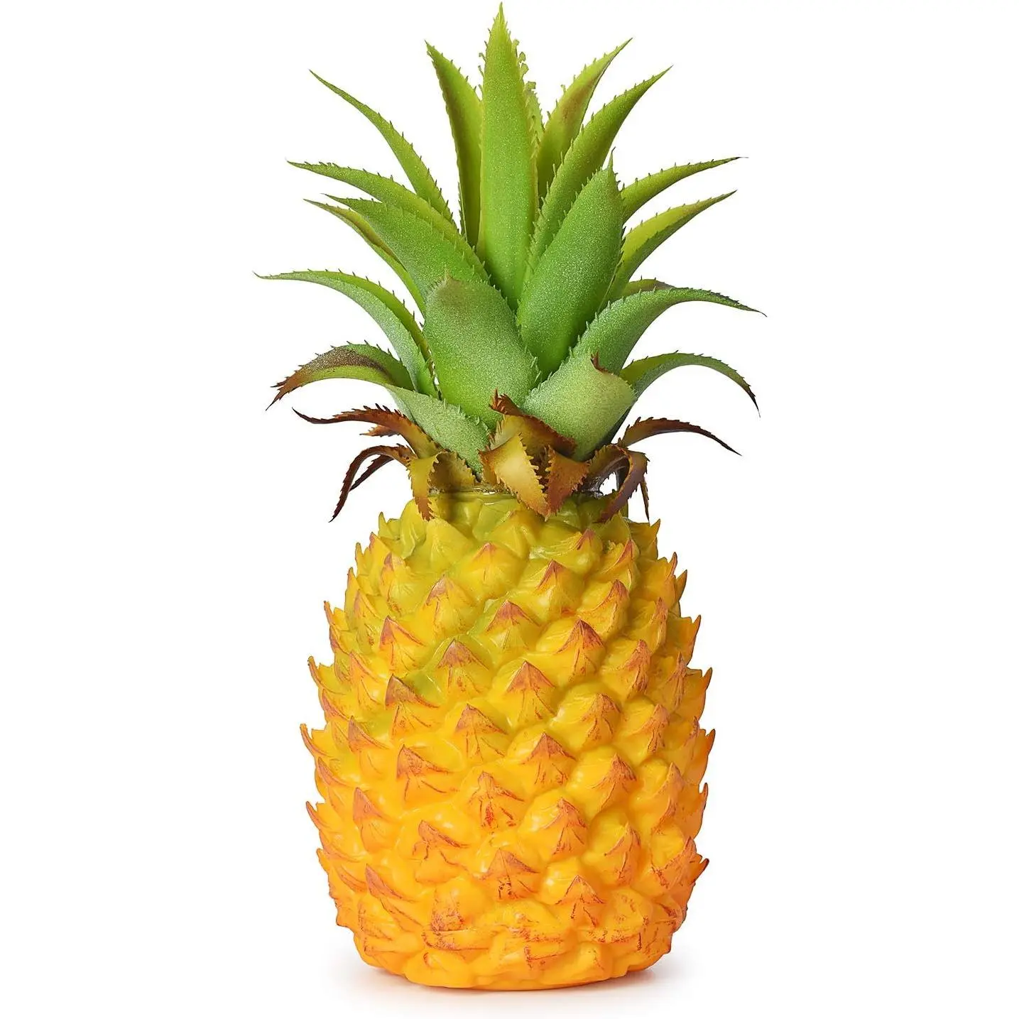 8.2" Realistic Artificial Pineapple Decorative Tropical Prop, Office Desk Organizer Accessory, Home Ornaments for Table Display, Gift for Party Decor, Photo